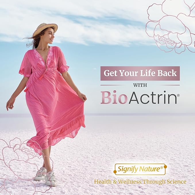 SIGNIFY NATURE Bioactrin Vaginal Probiotics for Women - Bacterial Vaginosis & Yeast Infection Treatment - BV Probiotic - pH Vaginitis Support-56 Pills