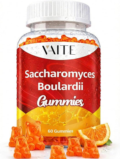 Saccharomyces Boulardii Probiotics 500mg - Gut Health Supplements & Candida Support, Probiotic for Women & Men, Digestive & Immune Supports, Supplement, Non-GMO, Gluten Free, 60 Vegan Gummies