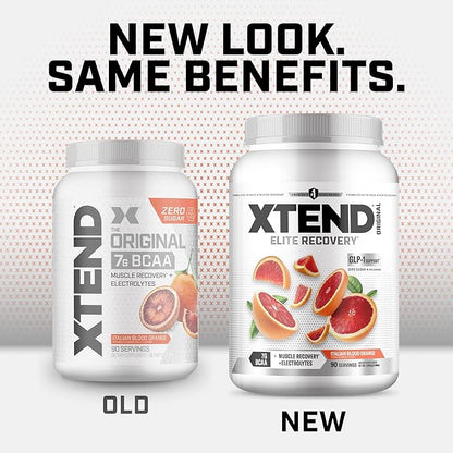 Xtend Original BCAA Powder 7g BCAA and 2.5g L-Glutamine, Sugar Free Post Workout Muscle Recovery Drink with Amino Acids for Men & Women, 90 Servings