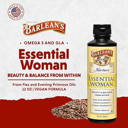 Barlean's Organic Oils, The Essential Woman, 12-Ounce Bottle