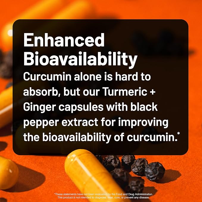 NatureWise Turmeric Curcumin + Ginger 2400 mg - Ultra High Curcuminoids 2100 mg - Turmeric Extract + Ginger - Extra Strength & Absorption - Vegan, Non-GMO - 90 Count[30-Day Supply]