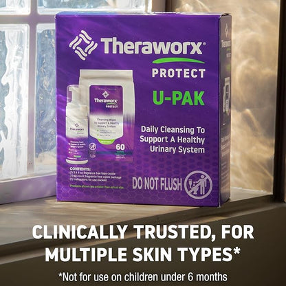 Theraworx Protect U-Pak - Daily Cleansing Kit To Help Support A Healthy Urinary System (Pack of 1)