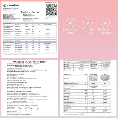Women’s Advanced Herbal PCOS & PCOD Support | Science-Backed Hormone & Cycle Care for Fertility & Ovulation | Myo-Inositol, D-Chiro, Berberine, Cinnamon & Vitamins | Vegan, Non-GMO, 120 Caps