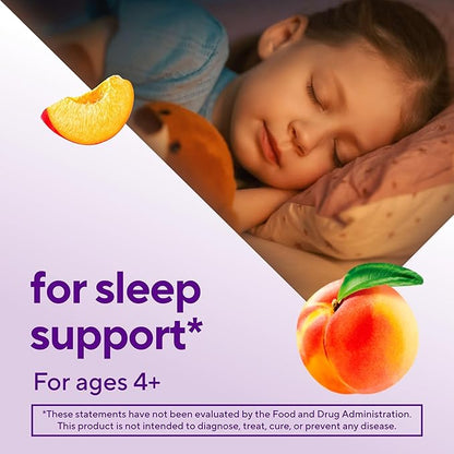 Vitafusion Kids Melatonin Gummy Supplements,Tropical Peach Flavored Sleep Support Supplements (1),50 Count (Pack of 2)