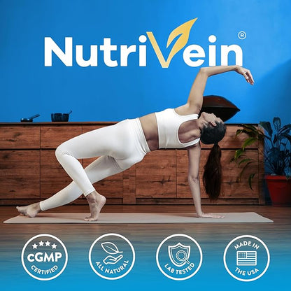 Nutrivein Premium Berberine 1200 mg with Ceylon Cinnamon - 120 Capsules: High-Absorption Berberine Supplement for Defenses, Digestion, & Metabolism