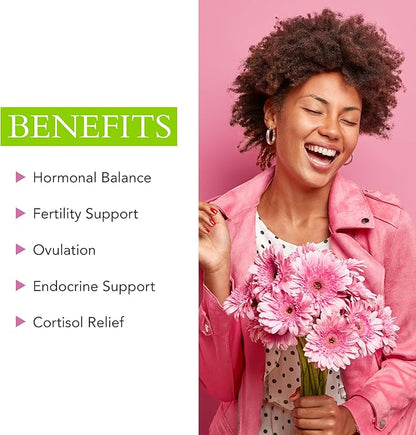 Ovi Harmony Supplement for Women – Hormonal Balance & Fertility Support Supplements - May Promote Ovulation, Endocrine Health, Cortisol Relief & May Help PCOS - Non-GMO, No Fillers, 120 Cap
