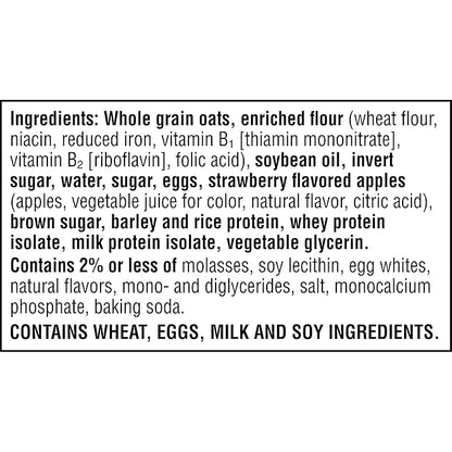 Nutri-Grain Power-Fulls Soft Baked Oat Bites, Protein Snacks, Whole Grain, Strawberry (5 Boxes, 20 Pouches)