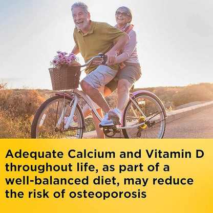 Nature Made Calcium 600 mg with Vitamin D3, Dietary Supplement for Bone Support, Calcium Supplement for Bone Health, 60 Tablets