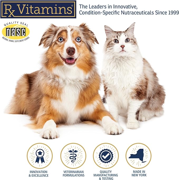 Rx Vitamins Hepato Support for Dogs & Cats - Liver Support Supplement with Milk Thistle for Dogs and Cats - Hepatic Dog Supplement Enriched with Vitamin B Complex - 180 Capsules