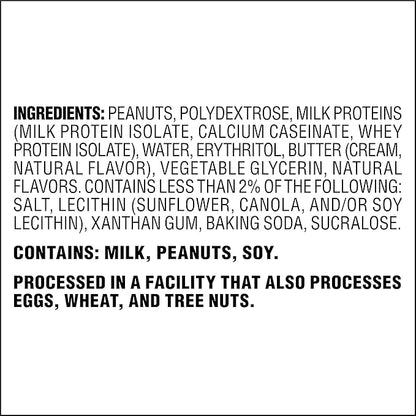 Atkins Peanut Butter High Protein Cookie, Keto Snacks, 3g Net Carb, 1g Sugar, Low Sugar Snacks, Low Carb Treats, 4 Count