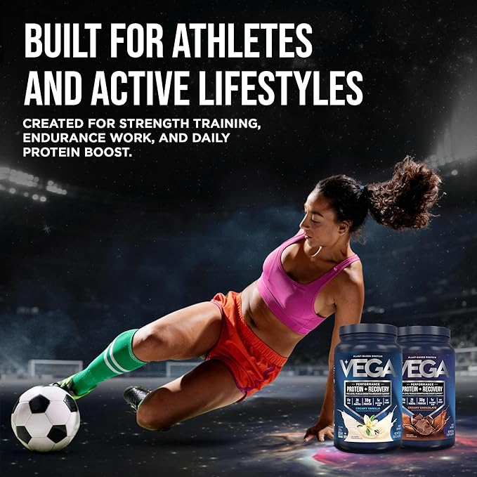 Vega Sport Premium Protein Powder + Recovery Bundle - Vanilla (20 servings) and Chocolate (19 servings) 30g Plant Based Protein, 5g BCAAs, Low Carb, Keto, Pea Protein for Women and Men