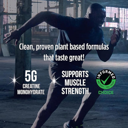 Vega Creatine Monohydrate Capsules, 5g Micronized Creatine Powder per Serving, for Lean Muscle, Support Cognitive Function, Pure, Unflavored, Sugar Free, 180 Pills (30 Servings)