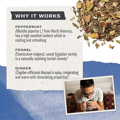 Numi Organic Congest Away Herbal Tea – 48 HerbalTea Bags – Caffeine Free Cooling Blend with Fennel Peppermint Ginger Cinnamon & Licorice for Soothing Respiratory Comfort