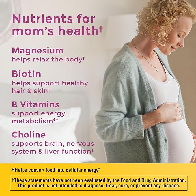 Nature Made Prenatal Gummies with DHA and Folic Acid, Prenatal Vitamins for Women for Daily Nutritional Support, 60 Gummies, 30 Day Supply,(Pack of 2)