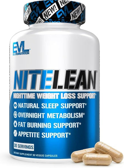 Night Time Fat Burner for Weight Loss Support - Belly Fat Burner for Men & Women with Green Tea and White Kidney Bean Extract - Nighttime Metabolism Booster & Sleep Optimizer to Help Stubborn Fat Loss
