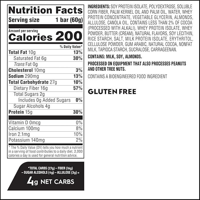 New Atkins High Protein Bars, Brownie Delight Flavor, 15g of Protein, 4g Net Carbs, 4 Count* (Pack of 3)