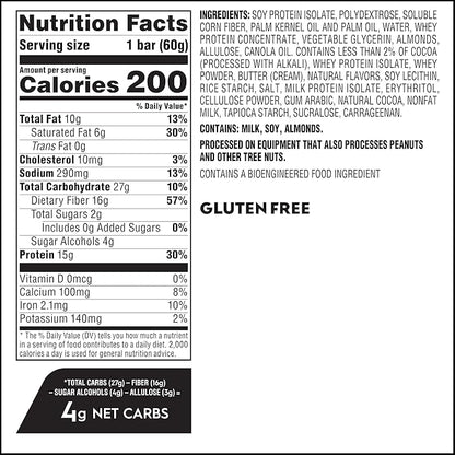 New Atkins High Protein Bars, Brownie Delight Flavor, 15g of Protein, 4g Net Carbs, 4 Count* (Pack of 3)