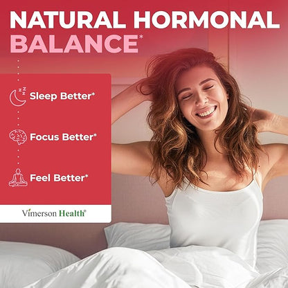 Hormone Harmony for Women with Black Cohosh, Dong Quai & Red Clover – Natural Hormone Balance for Women of All Ages – Supports PMS, Menopause & Mood – Women’s Hormone Balance Supplement – 60 Capsules
