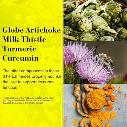 NEW NORDIC Active Liver Gummies, Milk Thistle, Artichoke & Turmeric Supplement, Natural Peach Mango Flavor, Sugar Free & Vegan, 60 Count (Pack of 1)