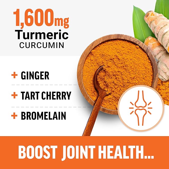 Better Turmeric 2-Pack Joint Support Supplement Featuring HydroCurc Turmeric Curcumin with Black Pepper, Clinical Strength Joint Support, Force Factor, 240 Tablets, White Packaging