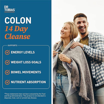 Dr. Tobias Colon Cleanse - Constipation Relief & Gut Health Support for Women & Men | 14 Day Colon Cleanser for a Gentle Colon Detox & Gut Flush - 3 Bottles of 28 Capsules