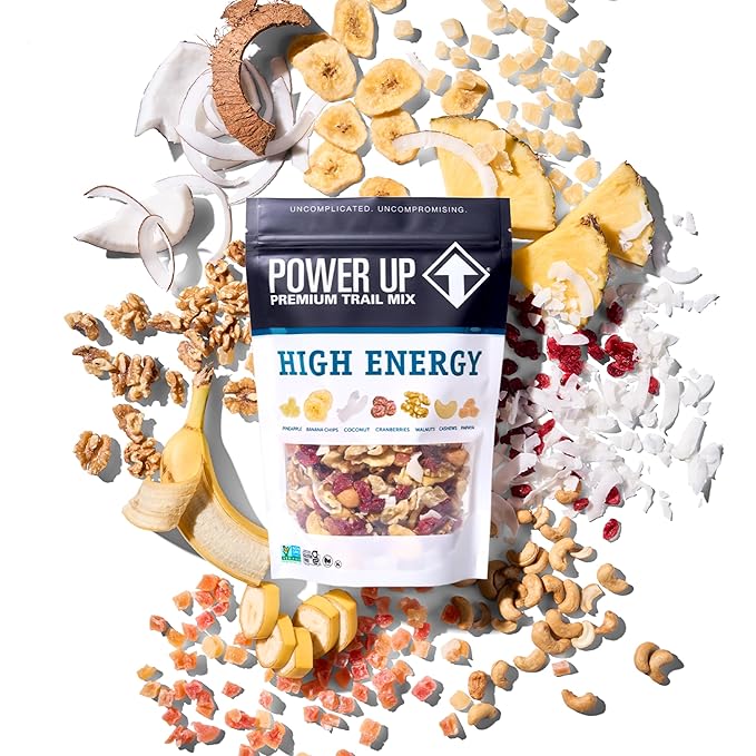 Power Up Premium Trail Mix - High Energy Trail Mix 14oz, Gluten Free, Vegan, Non-GMO (Pack of 2)