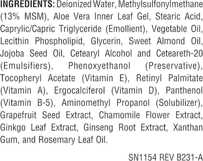 Source Naturals MSM Cream, Advanced Liposomal Delivery, 4 Ounces