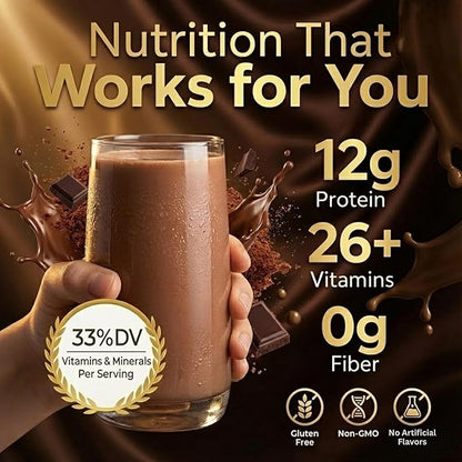 HMR 120 Chocolate Shake Meal Replacement Powder | Chocolate Shake Mix to Support Healthy Weight Loss | 12g of Protein | Nutritional Drink | Low Calorie Food | 12 Servings