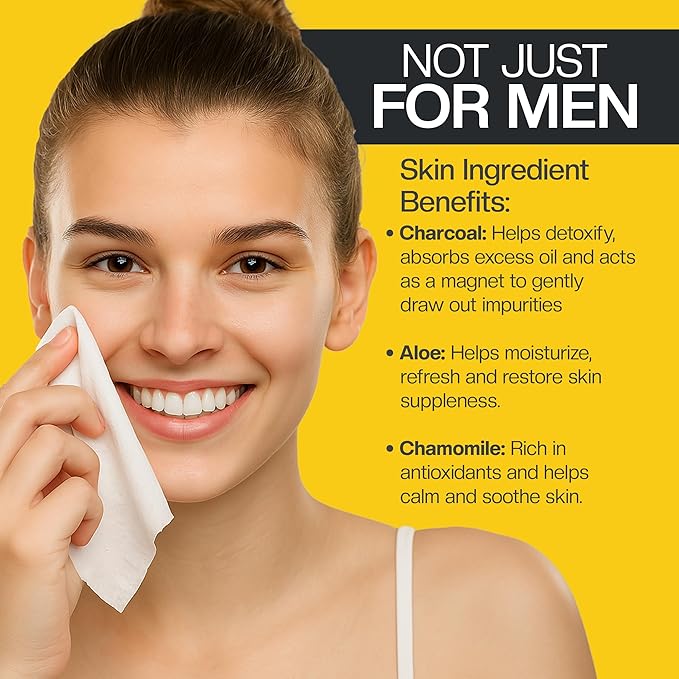 The Nobleman Cleansing Wipes Variety Pack (8 Packs, Charcoal)