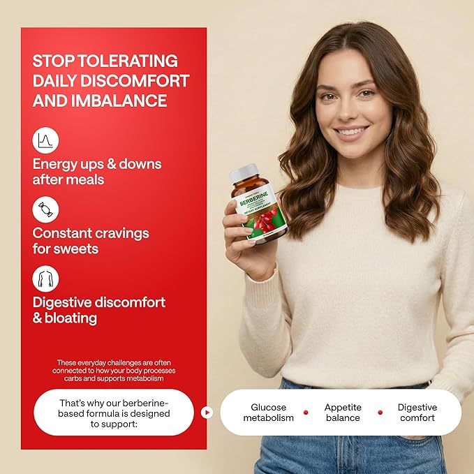 WONDER FAMILY Berberine 500 mg GLP-1 Weight Loss Supplement – Berberine HCl with Ceylon Cinnamon, Probiotics, Vitamin D3 & K2 – Glucose Metabolism & Appetite Support – 3 Pack - 180 Capsules