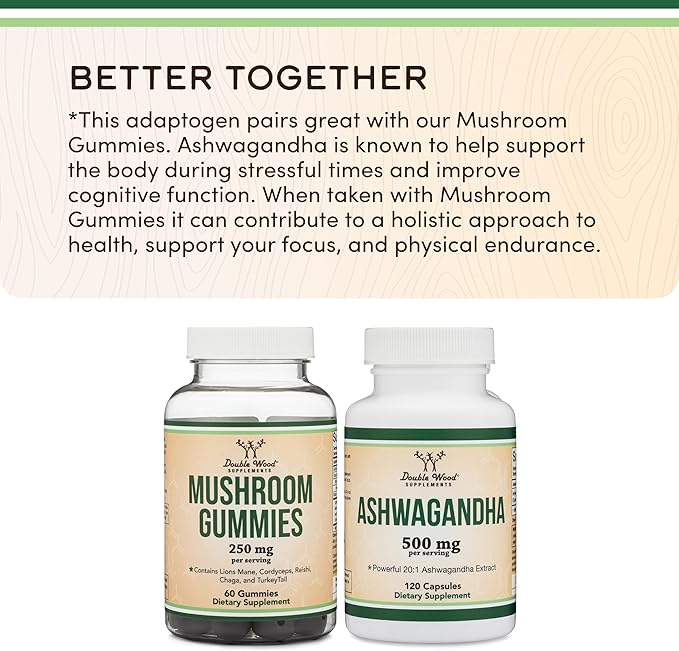 Magnesium Glycinate Gummies (400mg per Serving, 30 Day Supply, Grape Flavored) High Absorption Magnesium Supplement for Adults or Kids by Double Wood Supplements