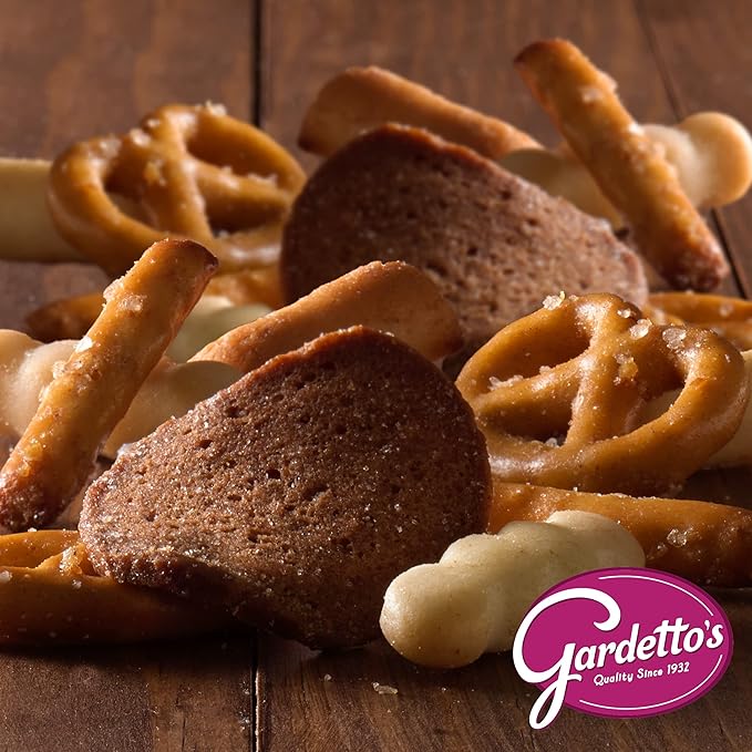 Gardetto's Original Recipe Snack Mix, Crunchy Breadsticks, Pretzels & Roasted Rye Chips, Kosher Snacks Multipack Single Serve Bags Individually Wrapped Party & Family Pack-17.5oz Bulk Box (Pack of 20)