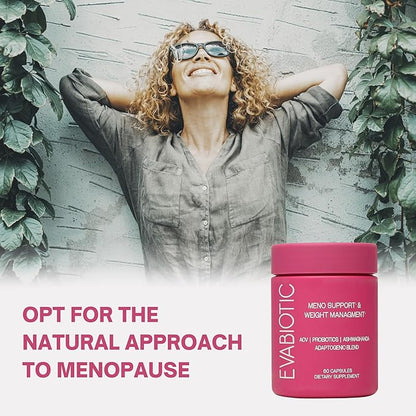 Complete Menopause Vitamins - Ashwaghanda, Probiotics, ACV for Weight Management, Hot Flashes, Night Sweats, Bloat, Hormone Balance - Vegan 60 Caps Menopause Supplements for Women Non-GMO
