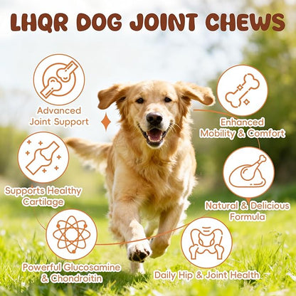 Glucosamine for Dogs Hip and Joint Supplement 200 PCS Glucosamine Chondroitin MSM for Dogs Hip & Joint Pain Relief Mobility Support for All Small Medium Large Breeds Chicken Flavor