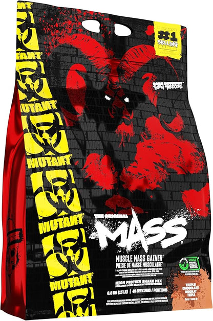 Mutant Mass Weight Gainer Protein Powder - Mass Builder for Bulking and Lean Mass Gainer, The Weight Gainer Men Need to Bulk up – 15 Pound – Triple Chocolate