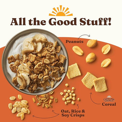 Catalina Crunch Protein Granola - Low Sugar Breakfast Cereal with 13g of Protein - Gluten Free, Keto Friendly - Peanut Butter - 8 oz. Bag (Pack of 3)