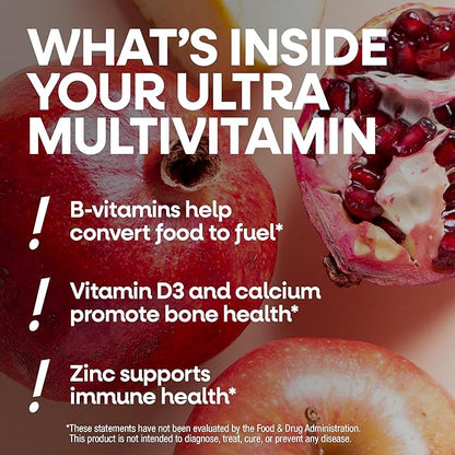 Nature's Way Alive! Ultra Multivitamin for Women, Complete Daily Women's Vitamins, High Potency Formula, Promotes Energy Metabolism and Muscle Function*, Vitamin A, C, D, Methylated B12, 60 Tablets