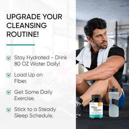 Sandhu's Liver Cleanse Detox & 15 Day Gut Cleanse Support Supplement for Women & Men | Supports Liver, Gut & Digestive Health
