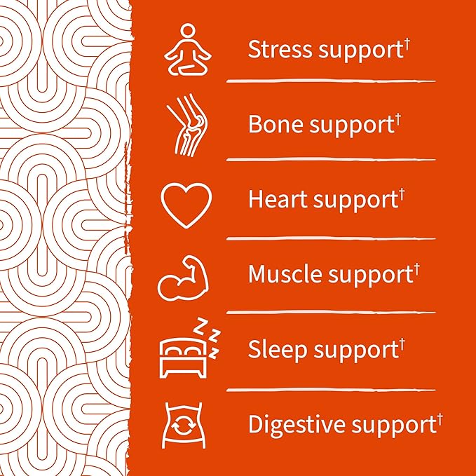 Garden of Life Magnesium Citrate Supplement Gummies with Prebiotics & Probiotics for Stress, Sleep & Recovery - Vegan, Gluten Free, Kosher, Non-GMO, No Added Sugars, Orange Cream Flavor, 60 Count