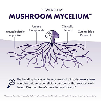 Host Defense Mushrooms Lion's Mane Gummies - Brain Health Support - Mushroom Supplement to Support Focus & Memory Function - Immune & Nervous System Support - Blueberry, 90 Gummies*