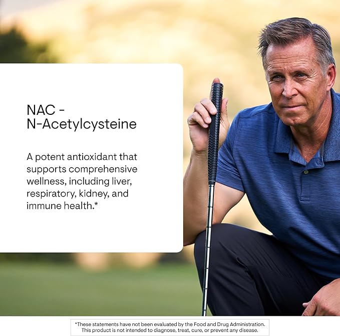 THORNE - NAC - N-Acetylcysteine - 500mg - Supports Respiratory Health and Immune Function*; Promotes Liver and Kidney Detox - 180 Capsules
