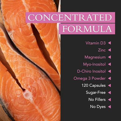 Ovi Harmony Supplement for Women – Hormonal Balance & Fertility Support Supplements - May Promote Ovulation, Endocrine Health, Cortisol Relief & May Help PCOS - Non-GMO, No Fillers, 120 Cap