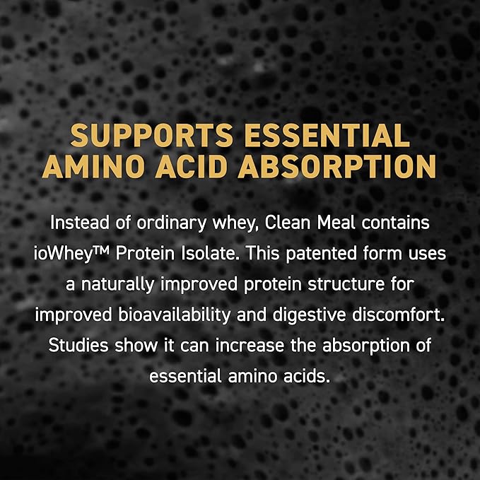 Kaged Clean Meal Powder | Vanilla Cake | Meal Replacement Shake | Whey Protein Isolate | Clean Carbs, MCT Oil Fats, Organic Vitamins and Minerals | Supplements for Men & Women | 20 Servings