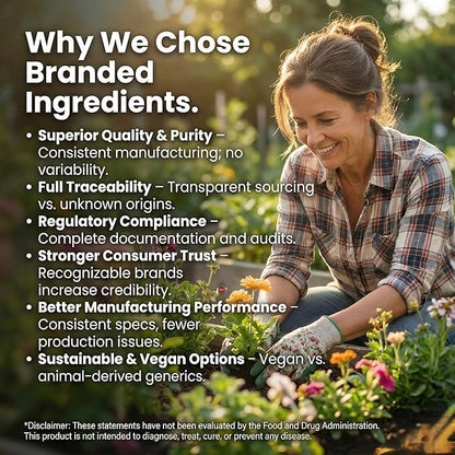 Vegan Glucosamine Chondroitin MSM Joint Support Supplement for Women and Men. Snow Mushroom Chondrotin Sulfate OptiMSM® Mobility, Cartilage & Flexibility Support Shellfish-Free, Non-GMO 120 Capsules
