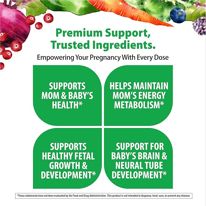 Rainbow Light Prenatal Multivitamin One + for Women | 60 Caplets | Essential Nutrition for Mom & Baby | Real Food Nutrients | Prenatal Botanical & Probiotic Blend