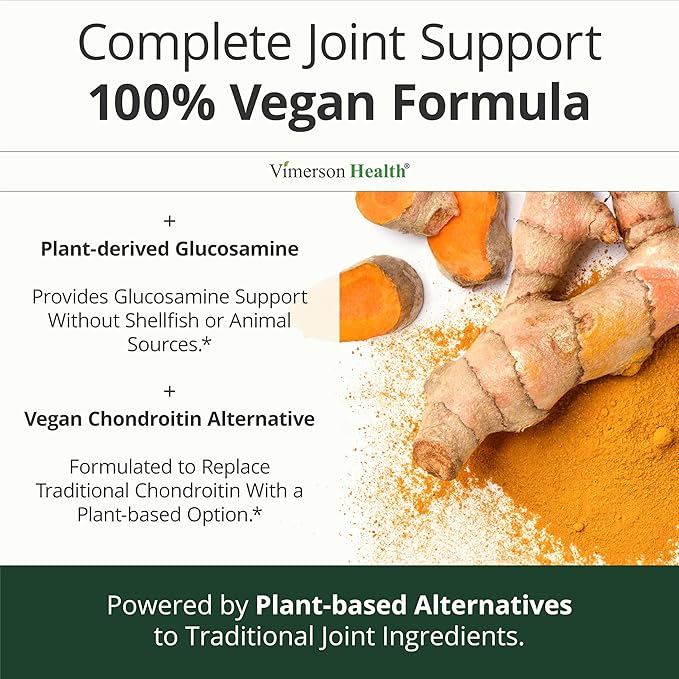 Glucosamine Chondroitin MSM – Joint Support Supplement for Women and Men with Glucosamine Sulfate 1500 mg, Chondroitin and MSM – for Cartilage, Joint Health and Flexibility – 2 Pack, Vegan