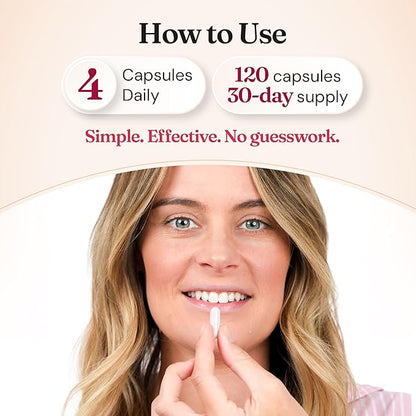 Nourished 40:1 Myo-inositol & D-Chiro Inositol Supplement for Women with Fertility, Skin Health, or Menstrual Cycle Symptoms - Hormone Balance for Women - 360 Capsules