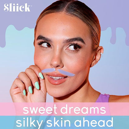 Sliick Hard Wax Beads for Hair Removal, Dream Clouds - DIY At-Home Wax Beads for Face, Body & Sensitive Skin, No-Strip Formula, 16 oz