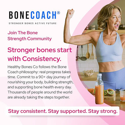 FORTIBONE® Premium Bone Health Collagen Peptides w/FORTIGEL®, VERISOL®, TENDOFORTE® | Clinically-Supported for Bones Joints Skin Hair Nails | Hydrolyzed Collagen Anti-Aging Formula | 60 Servings