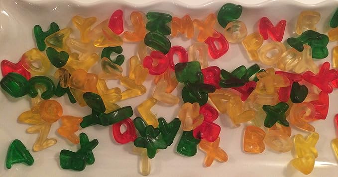HARIBO Gummi Candy, Alphabet Letters, 5 oz. Bag (Pack of 12)